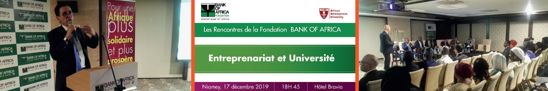 Les rencontres de la Fondation BANK OF AFRICA – Entreprenariat et Université (17-12-2019)